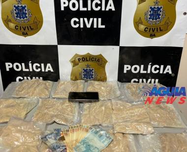 Eunápolis: Polícia civil prende mulher em flagrante por tráfico interestadual de drogas e apreende pasta base de cocaína